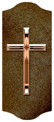 DARAY-C-510-BZ-SH-BR Bronze Single Cross Shimmer Brown
